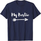 My Bestie Best Friend Right Arrow T-Shirt - T-Shirt | Navy