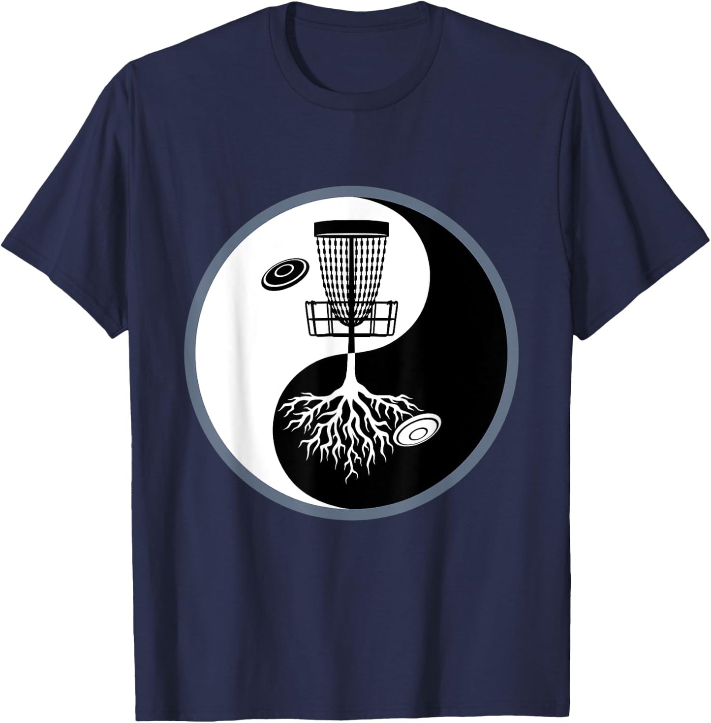Disc Golf Women - Yin Yang T-Shirt - T-Shirt | Navy