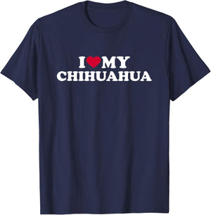 I love my Chihuahua T-Shirt - T-Shirt | Navy