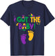 I Got The Baby Pregnancy Announcement Funny Mardi Gras T-Shirt - T-Shirt | Navy
