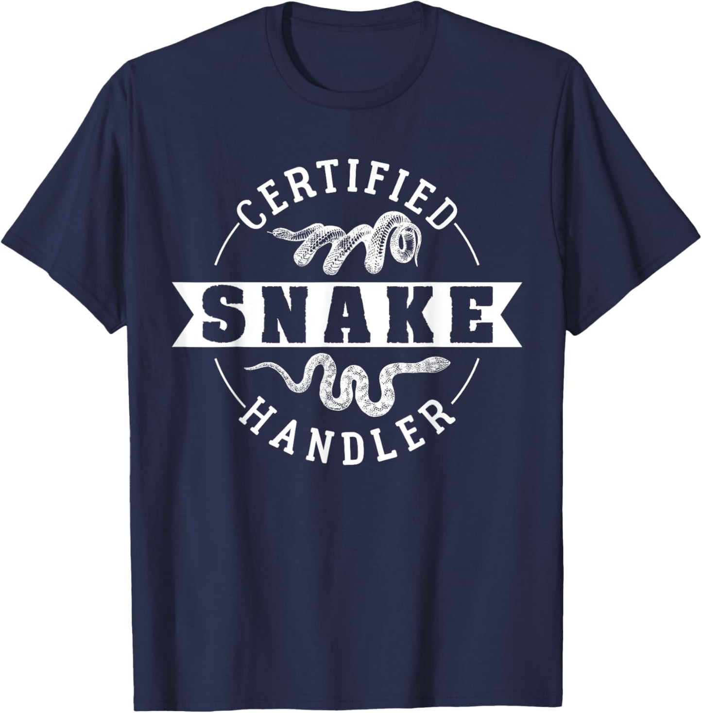 Certified Snake Handler T-Shirt - T-Shirt | Navy