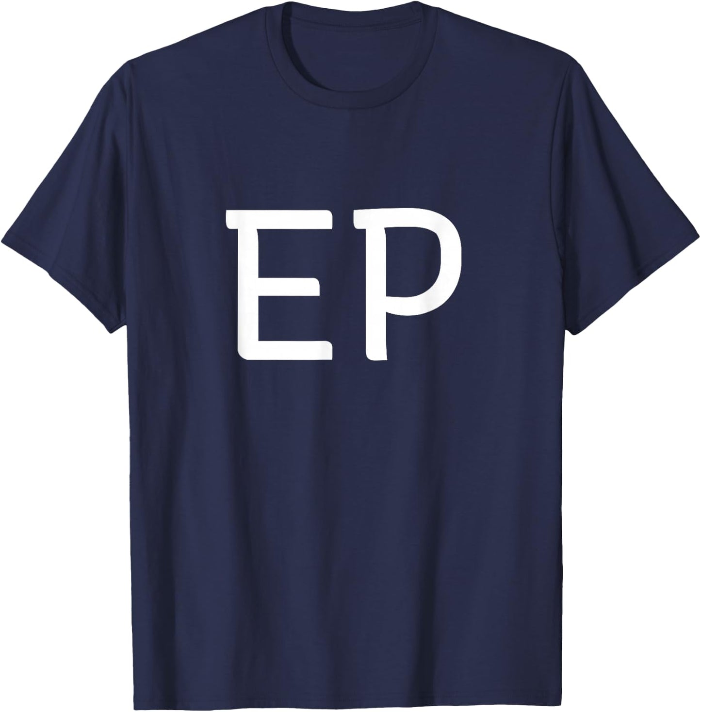 EP Two Letter Pair - Elegant Personalized Initials T-Shirt - T-Shirt | Navy