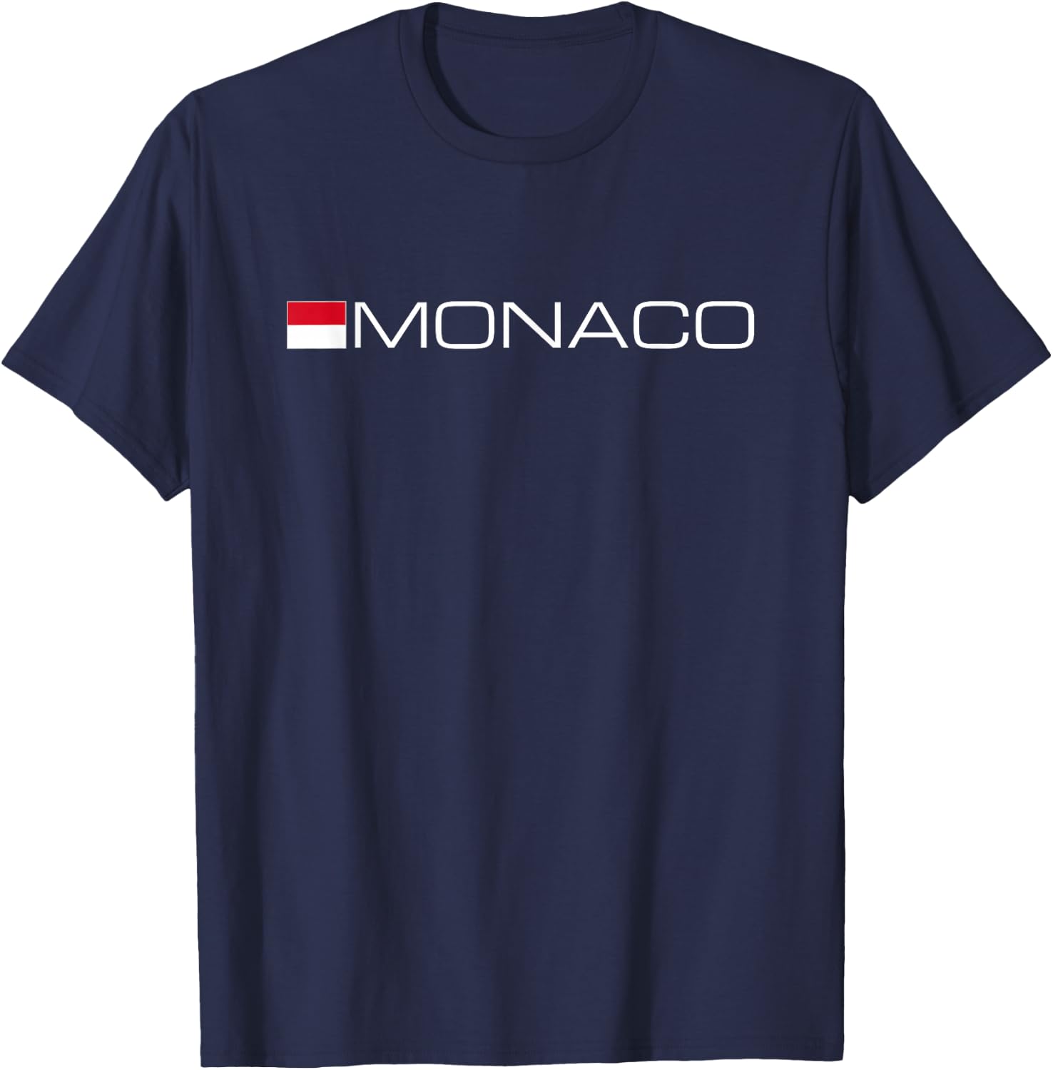 Monaco Montecarlo French Riviera Flag T-Shirt - T-Shirt | Navy