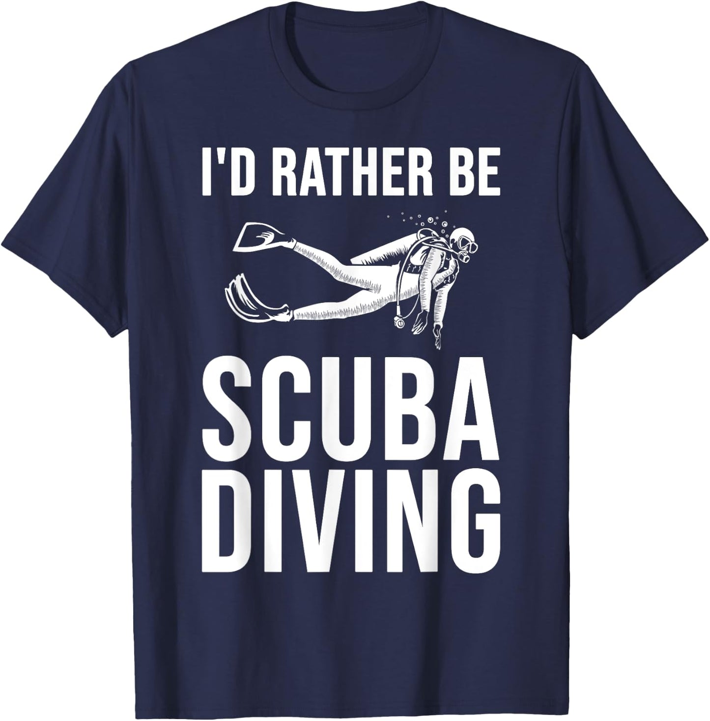 Cool Scuba Diving Women Snorkeler Beach Scuba Diver T-Shirt - T-Shirt | Navy
