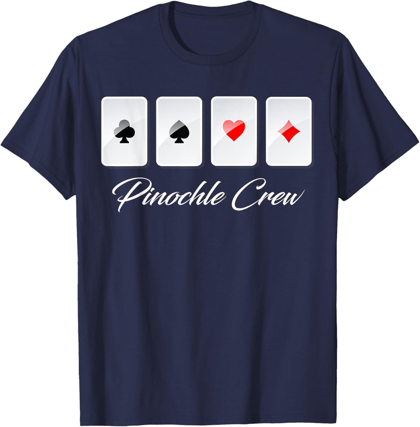 Pinochle Crew T-Shirt - T-Shirt | Navy