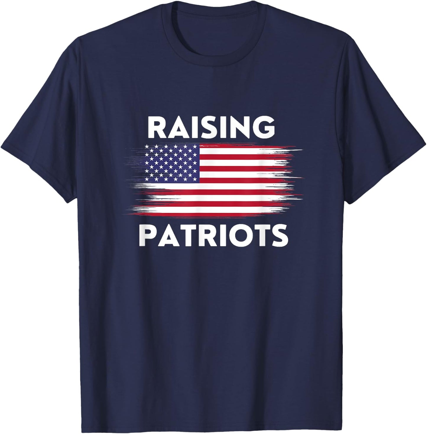 Raising Patriots Distressed American Flag T-Shirt - T-Shirt | Navy