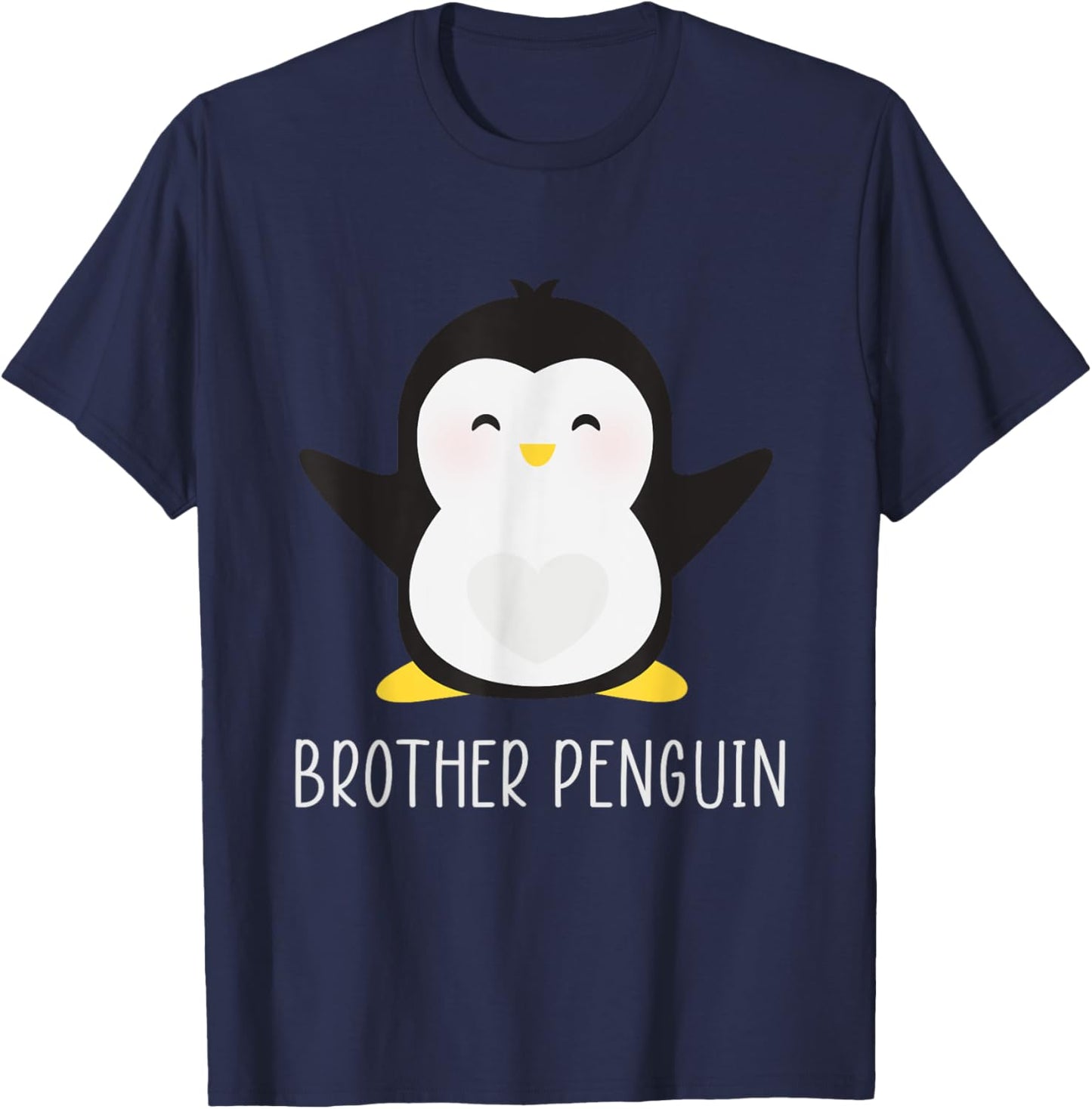 Penguin BROTHER - Sibling's Funny & Cute Son Gift T-Shirt - T-Shirt | Navy