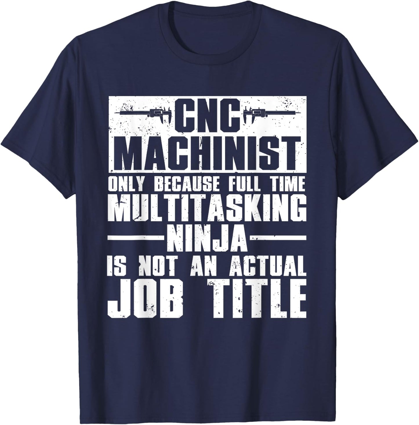Funny CNC Machinist Art Women CNC Machine Operators T-Shirt - T-Shirt | Navy