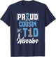 Proud Cousin Of A T1D Warrior Diabetes Awareness T-Shirt - T-Shirt | Navy