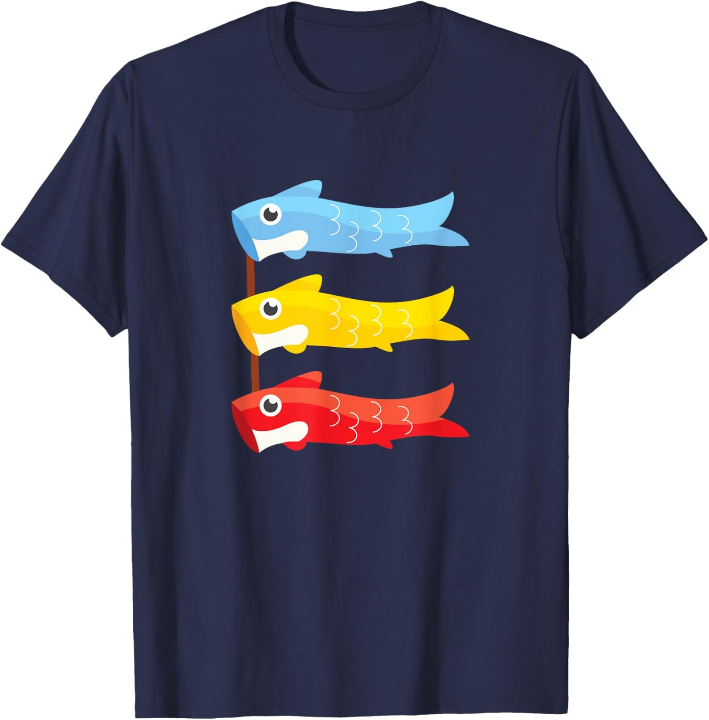 Children's Day Japan Carp Fish Japanese Boys Day Koinobori T-Shirt - T-Shirt | Navy