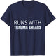 Runs With Trauma Shears - CPR Instructor EMT Trainer Nurse T-Shirt - T-Shirt | Navy