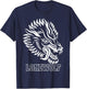 Vintage Wolf Shirt Lonewolf Lone Biker Lowbrow Wolf T-Shirt - T-Shirt | Navy