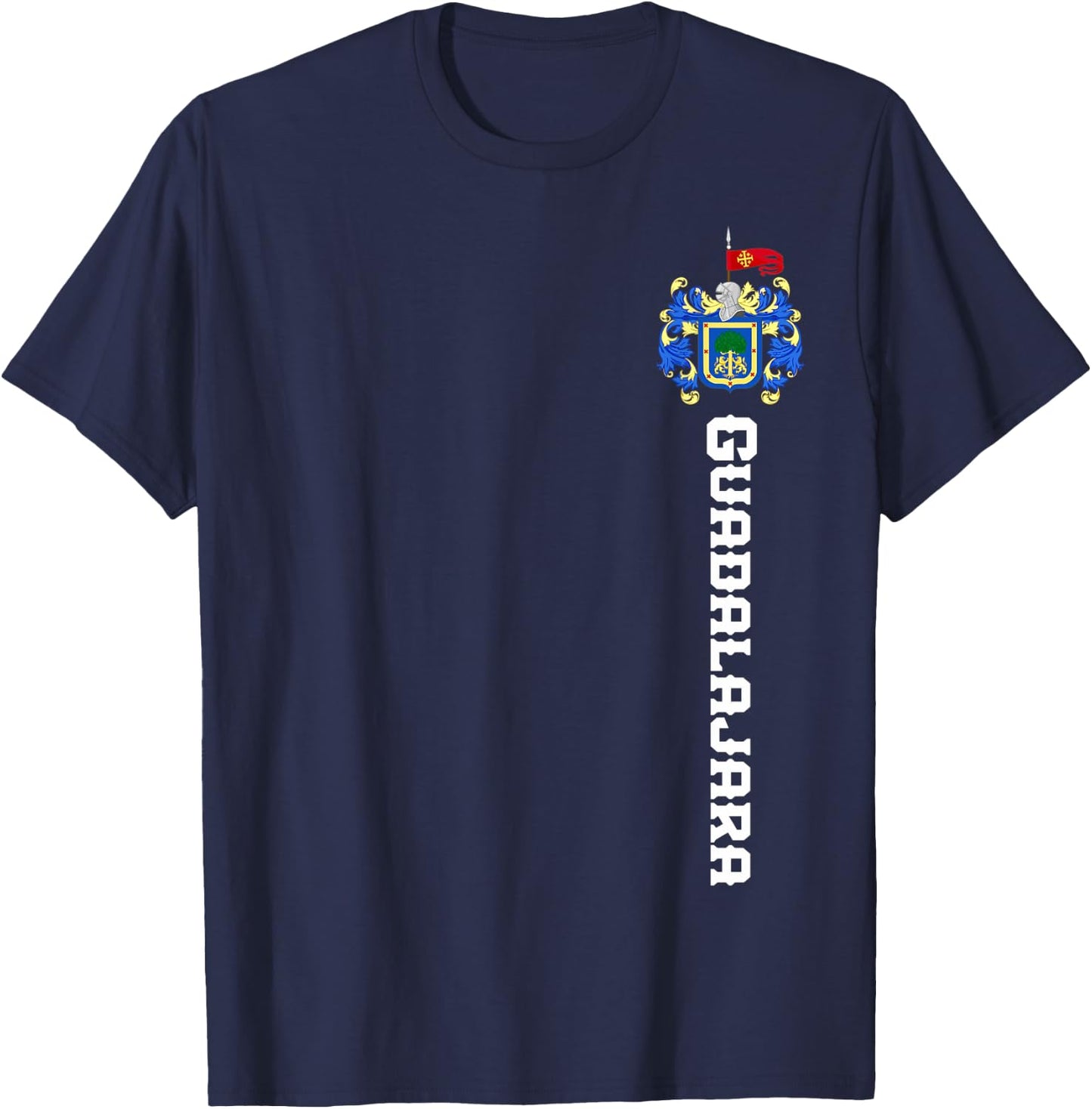 Guadalajara De Jalisco De Mexico Escudo Eagle Aguila Emblem T-Shirt - T-Shirt | Navy