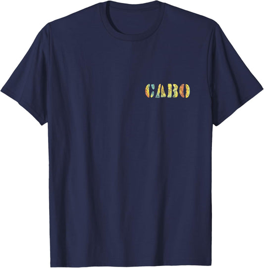 JCombs: Cabo San Lucas, Mexico (Art on Both Sides) T-Shirt - T-Shirt | Navy