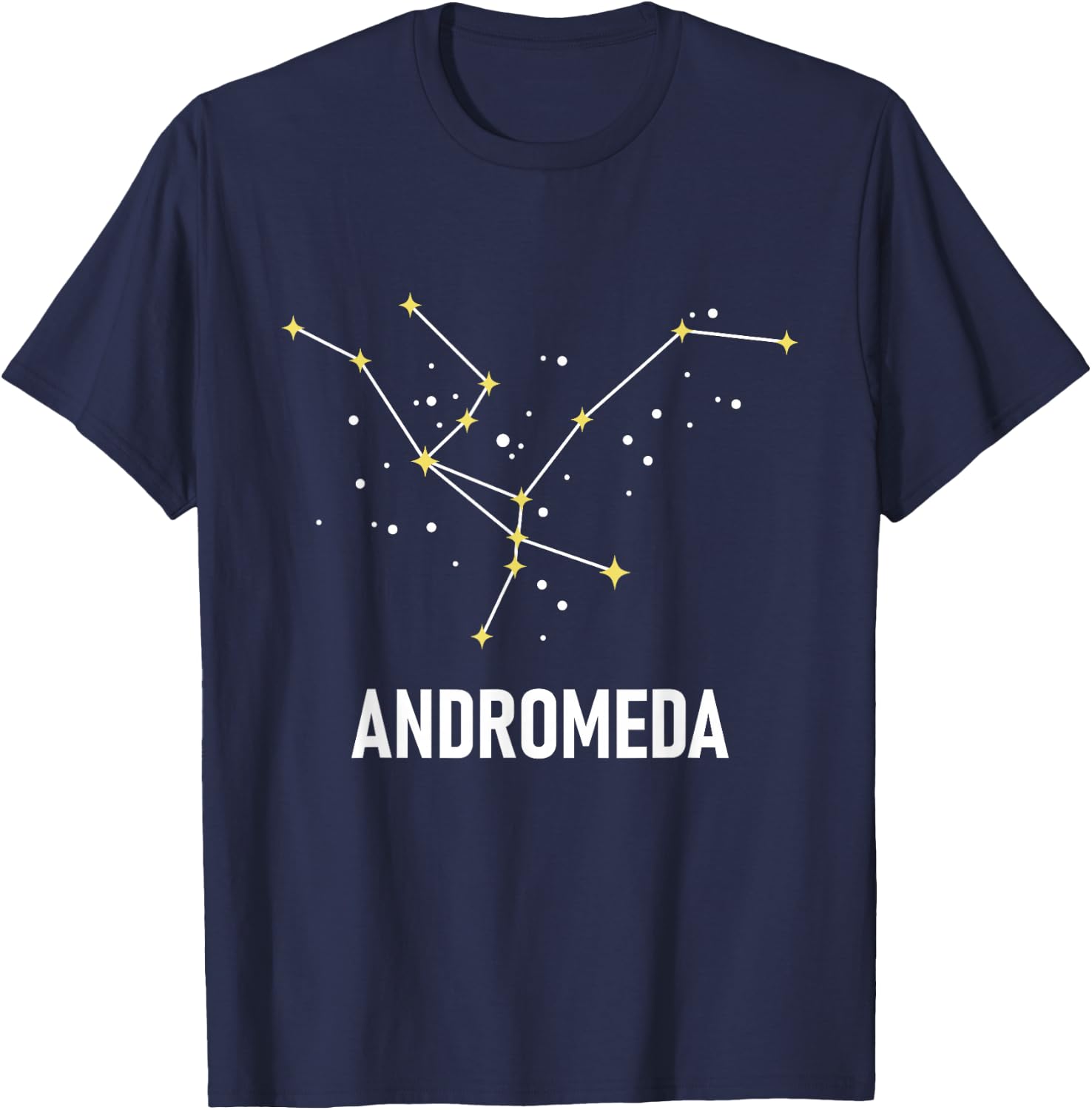 Andromeda - Stargazing Stars Astronomy Astrology Stargazer T-Shirt - T-Shirt | Navy