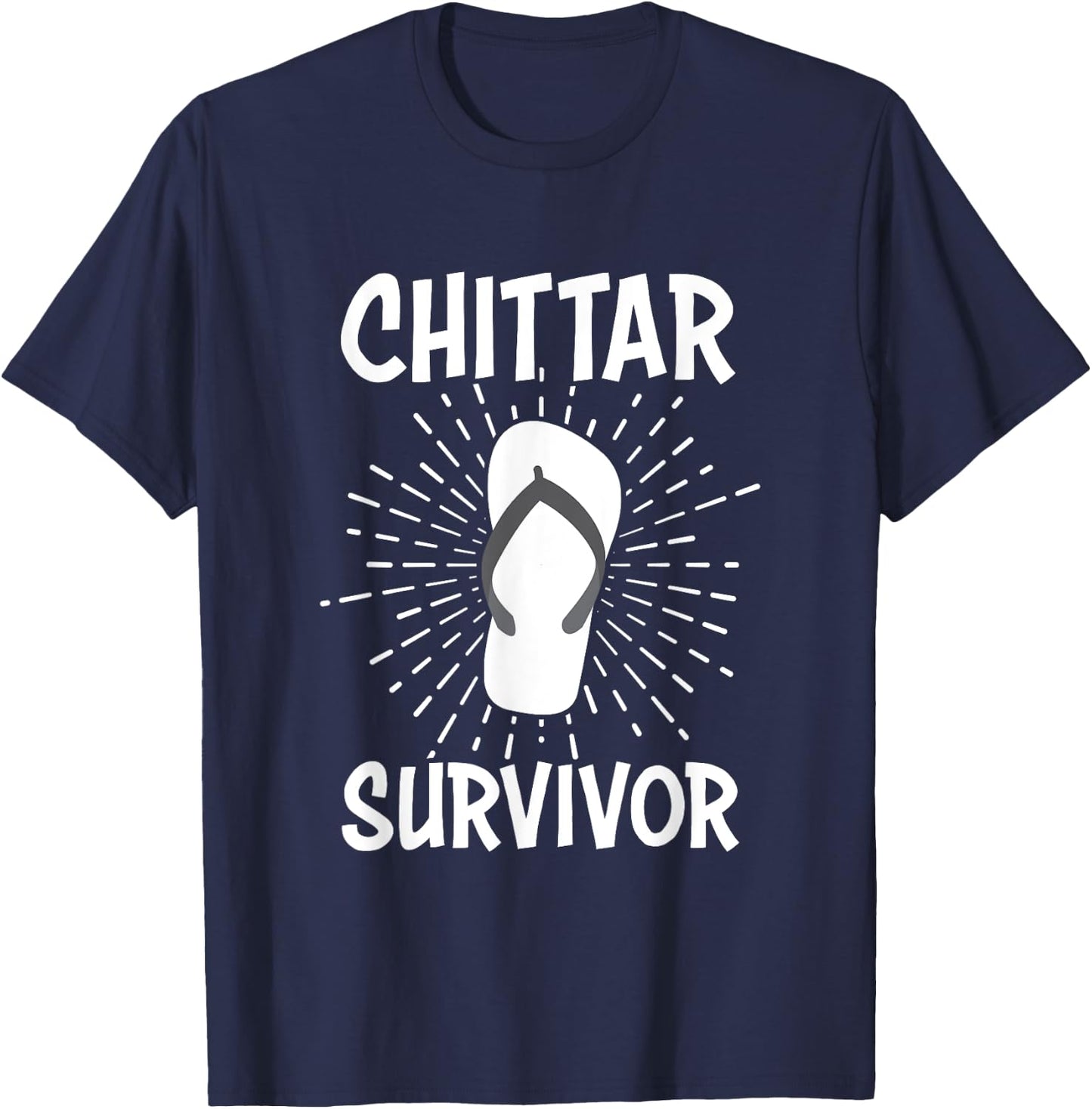 Chittar Survivor Desi Punjabi Sikh Funny Indian Novelty T-Shirt - T-Shirt | Navy