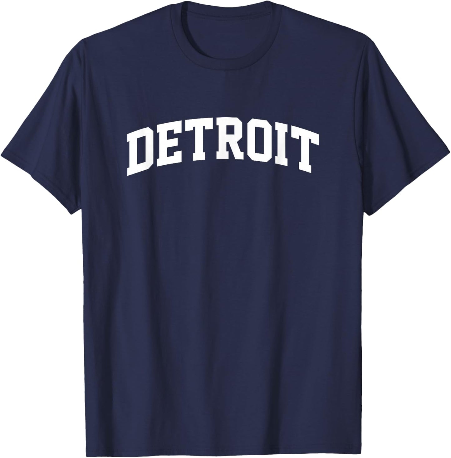 Detroit Arch Vintage Athletic Sports Fan USA Dark T-Shirt - T-Shirt | Navy