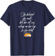 She Believed She Could, But Her Cat Was Asleep on Her Lap T-Shirt - T-Shirt | Navy