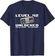 42 T shirts 1981 42nd Birthday Level 42 Unlocked Video Gamer T-Shirt - T-Shirt | Navy