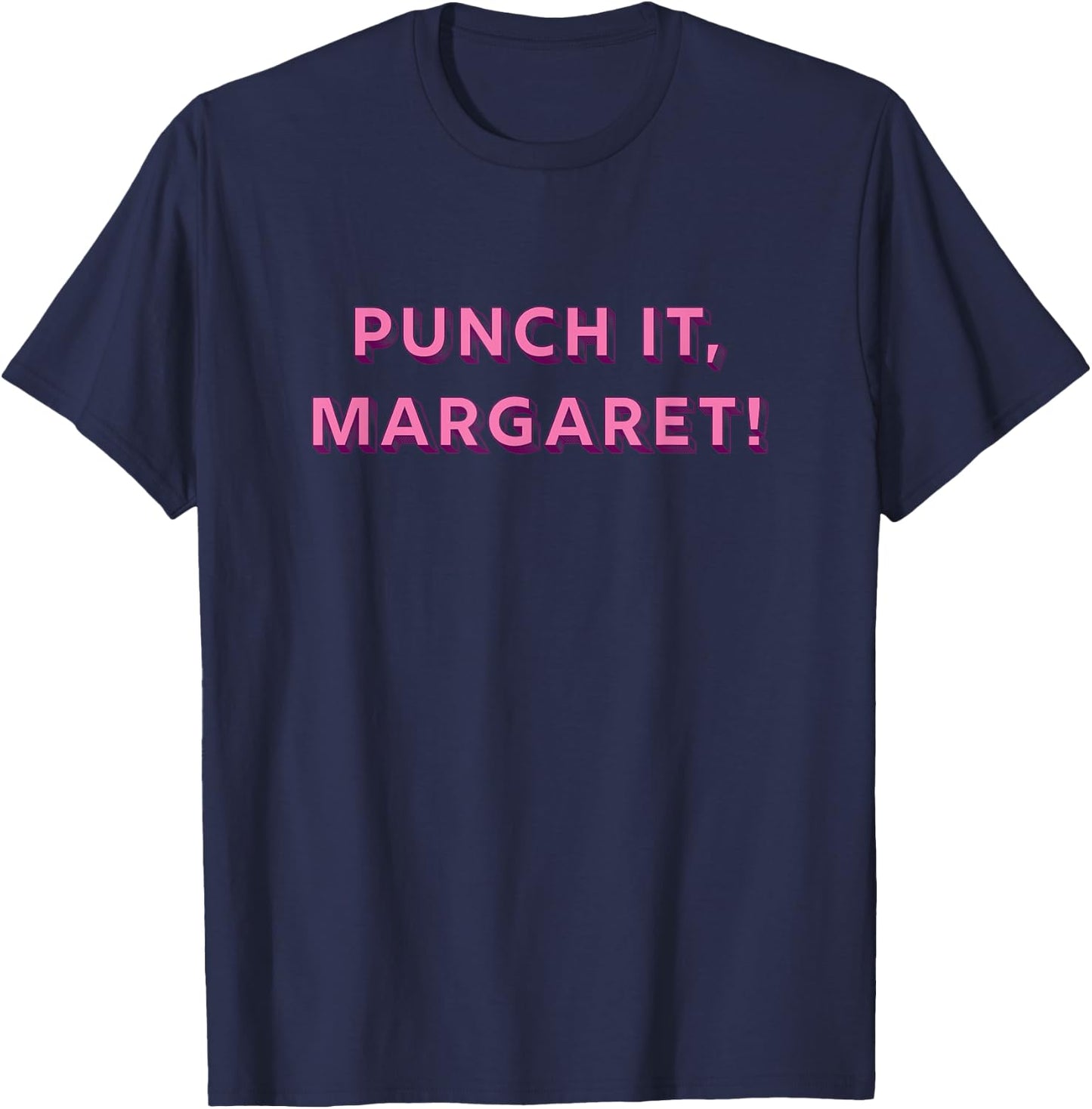 Punch it Margaret! Vintage Retro 1980's Nostalgia T-Shirt - T-Shirt | Navy