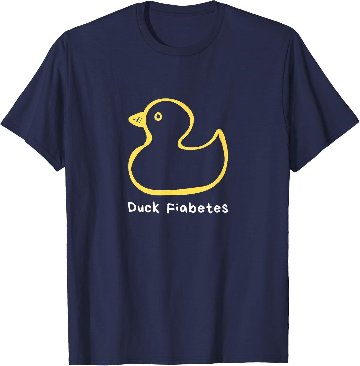 Duck Fiabetes, Type 1 Diabetes sucks T-Shirt - T-Shirt | Navy