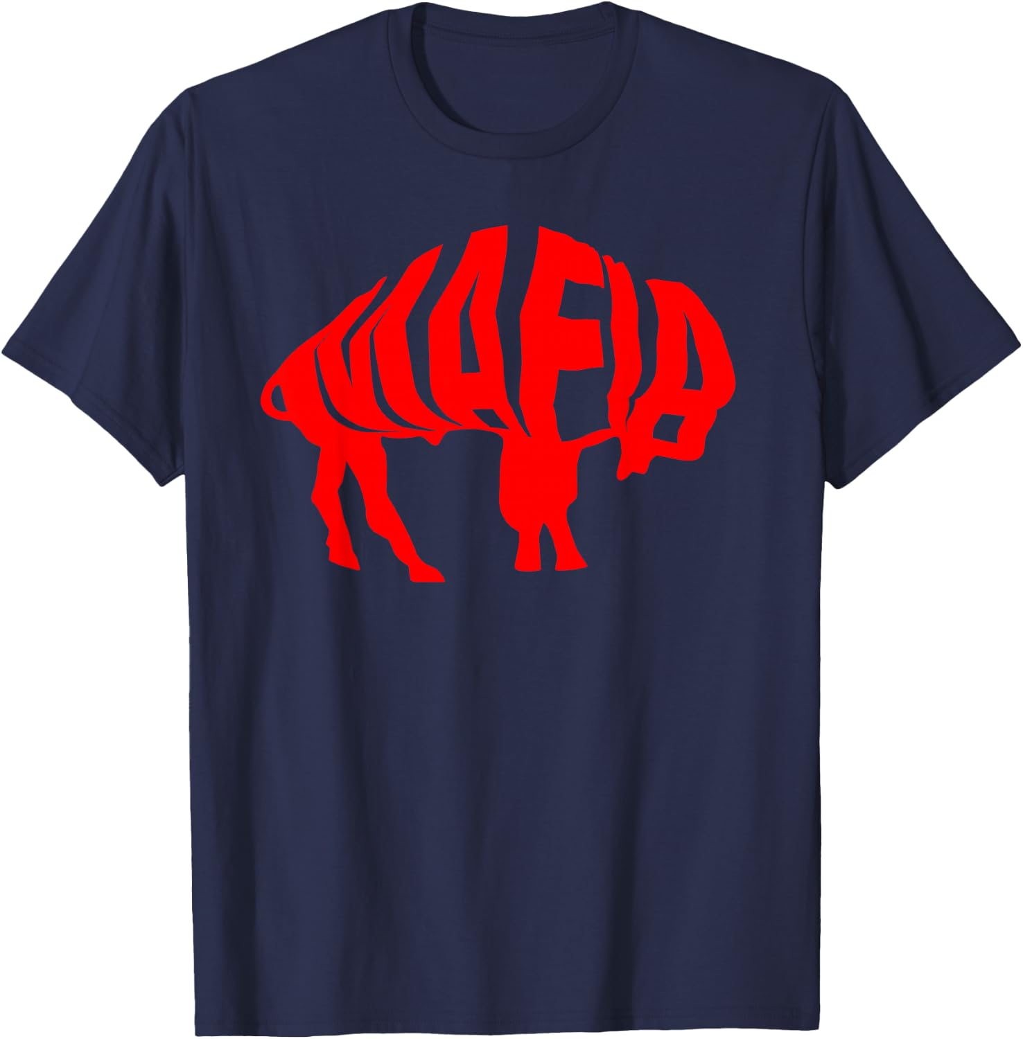 WNY Pride - Red Buffalo T-Shirt - T-Shirt | Navy
