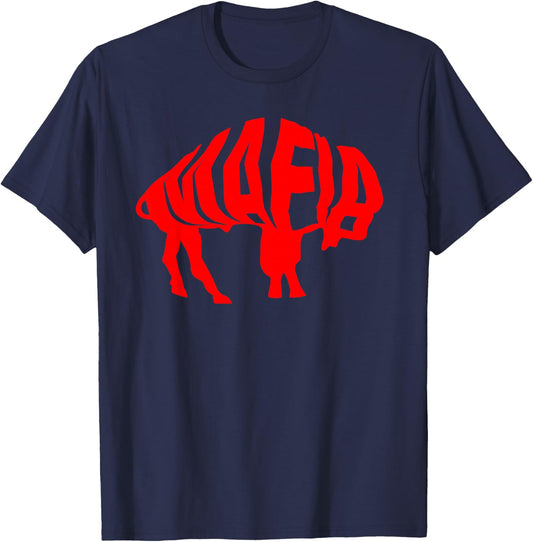 WNY Pride - Red Buffalo T-Shirt - T-Shirt | Navy