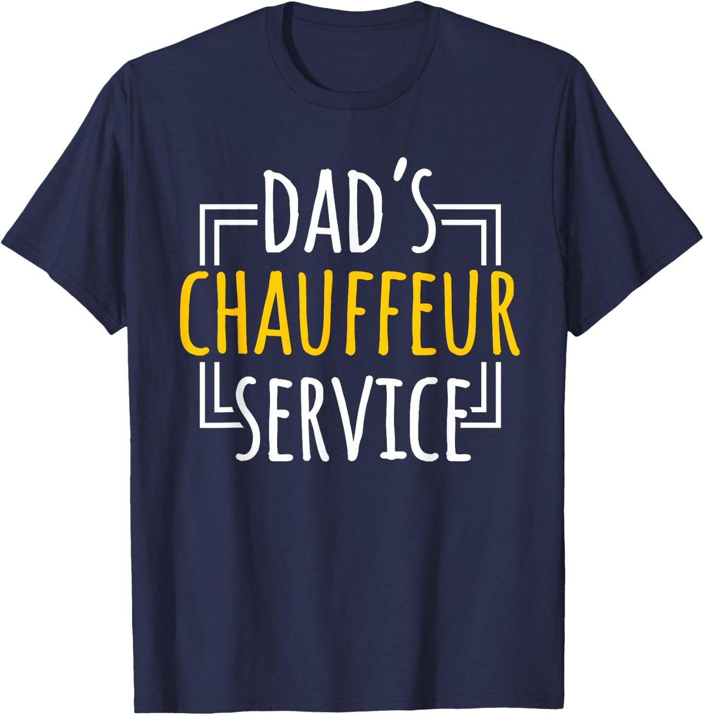 Chauffeur Dad Professional Driver Carpooler Father's Day T-Shirt - T-Shirt | Navy