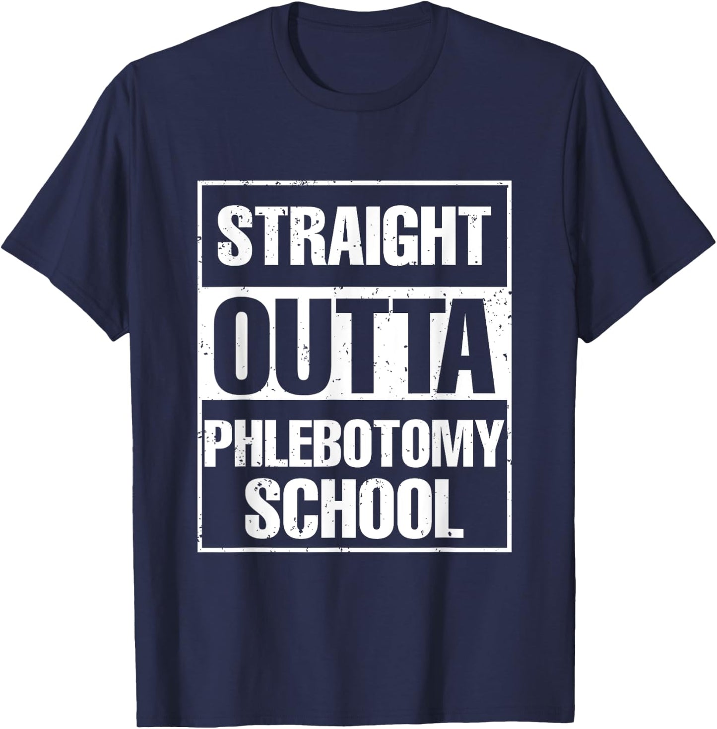 Phlebotomy Student Medical Nurse Syringe Blood Phlebotomy T-Shirt - T-Shirt | Navy