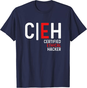 Certified Ethical Hacker Cyber Security Online Hacking T-Shirt - T-Shirt | Navy