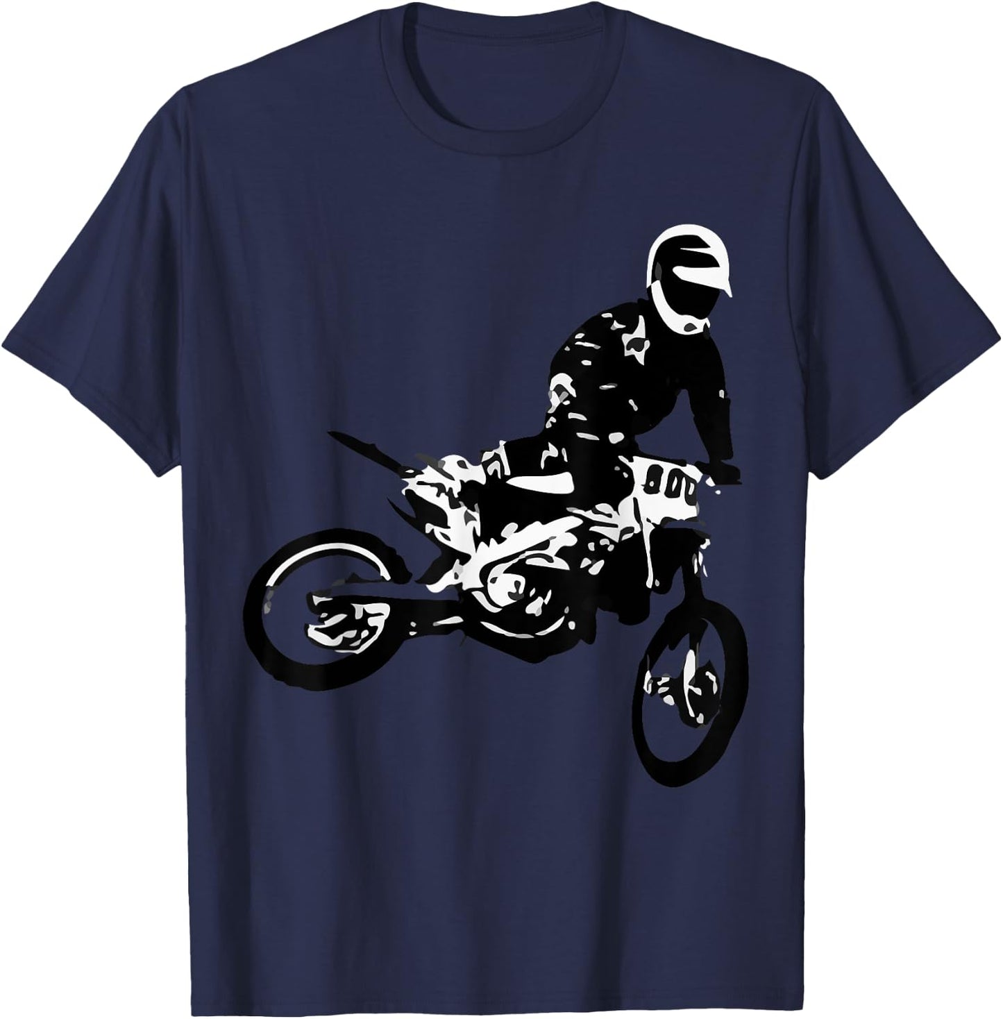 Dirt Bike | Motocross Enduro Shirt T-Shirt - T-Shirt | Navy