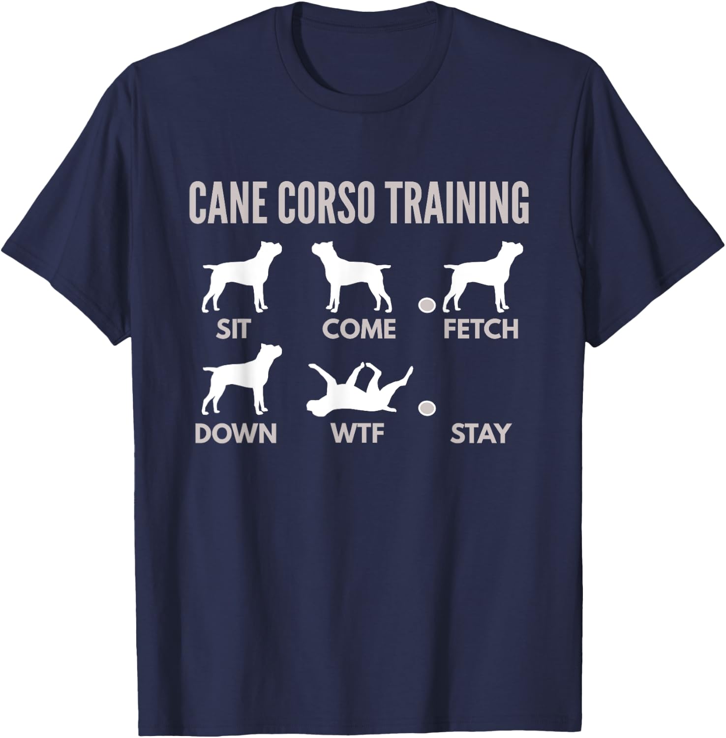 Cane Corso Shirts - Italian Mastiff T-Shirt - T-Shirt | Navy