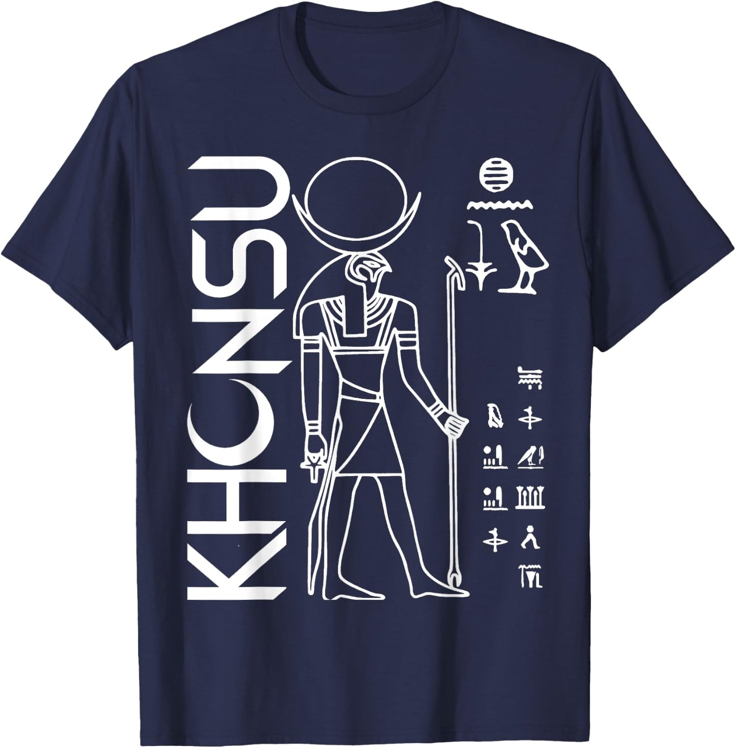 Nerdy Khonsu Egyptian Mythology Moon God Comic Hero Teacher Women Kids T-Shirt - T-Shirt | Navy