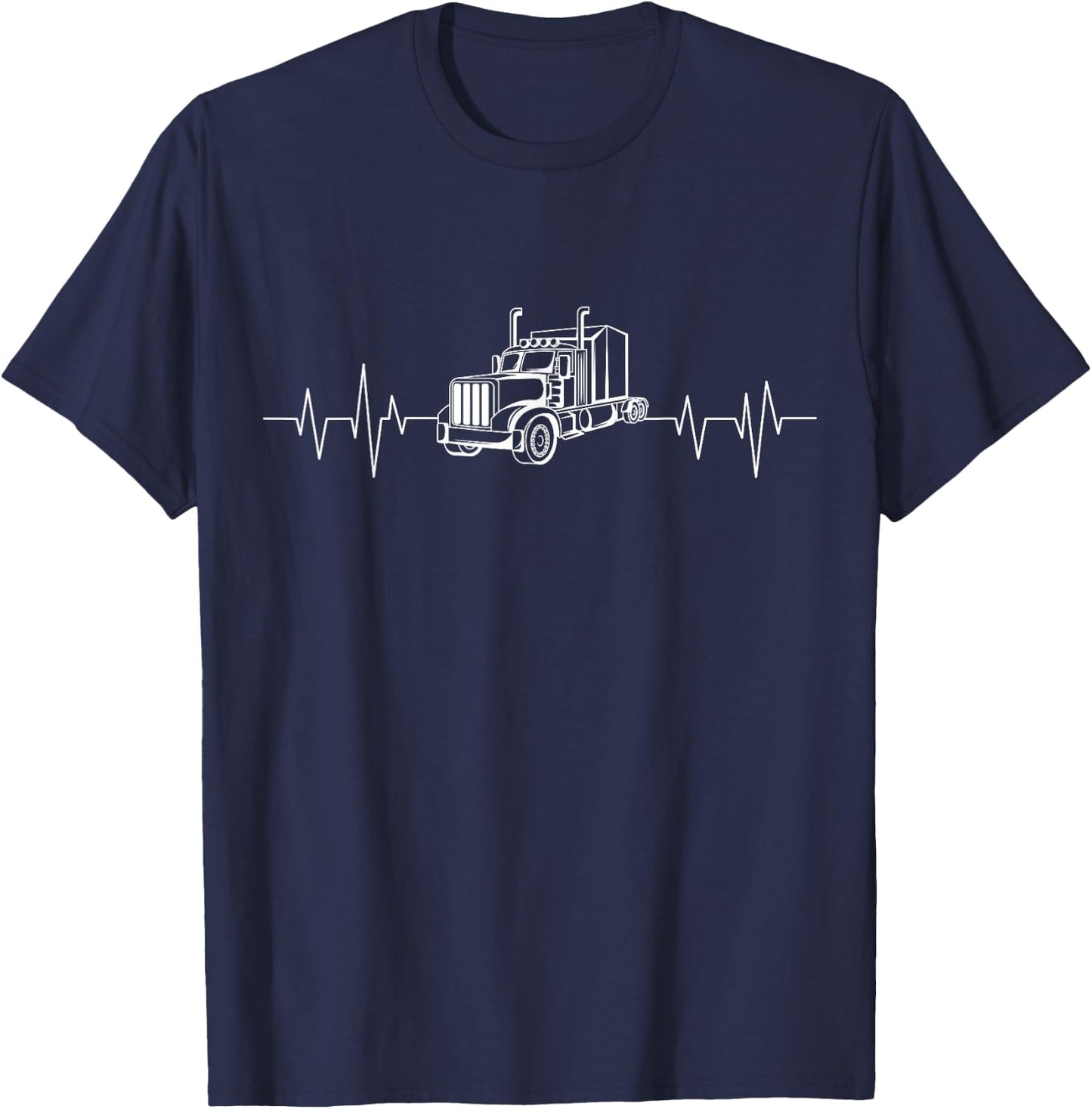 Truck Driver Trucker Truckie Vehicle LGV Driving Teamster T-Shirt - T-Shirt | Navy