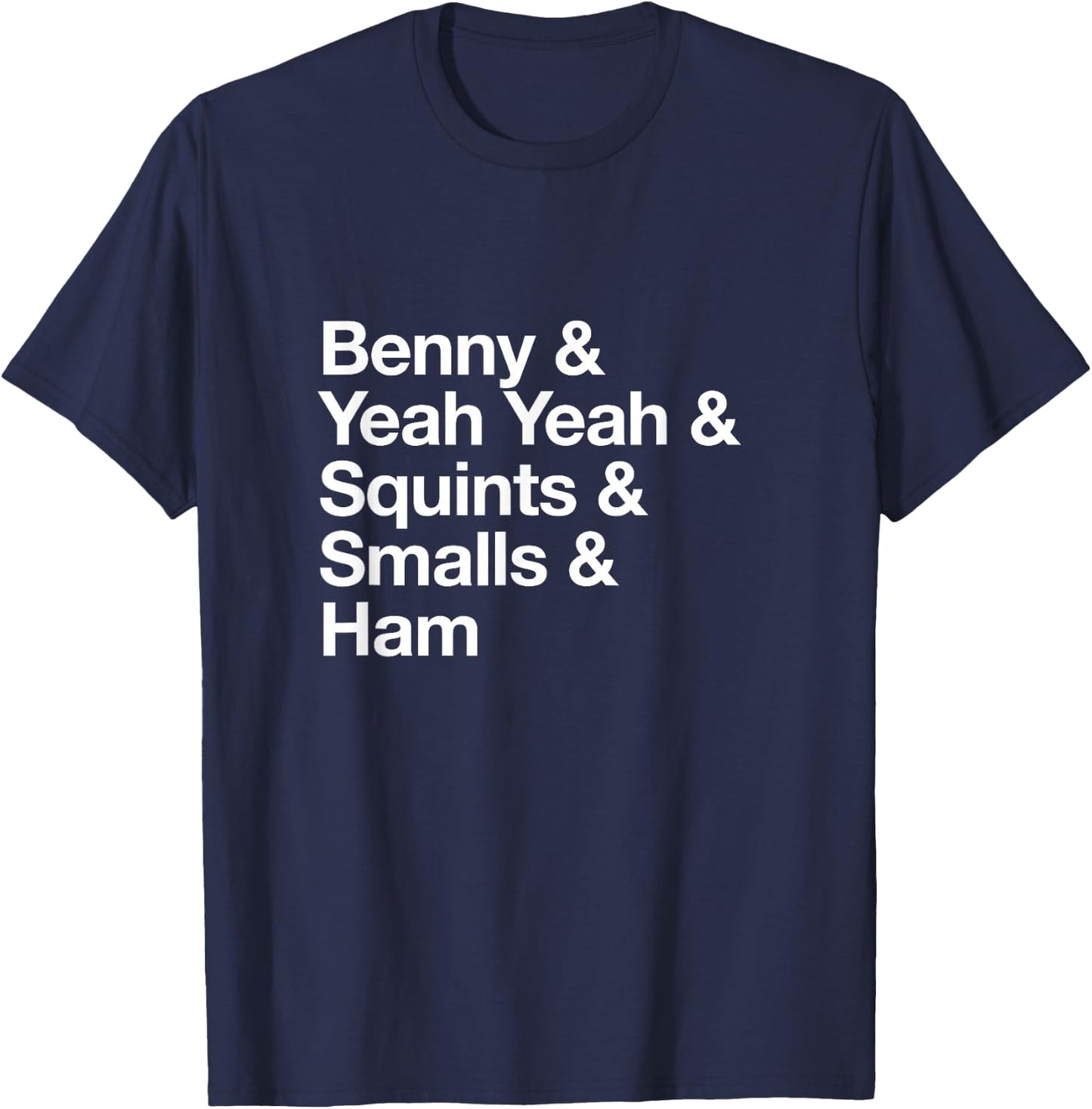 The Sandlot Stacked Name List T-Shirt - T-Shirt | Navy