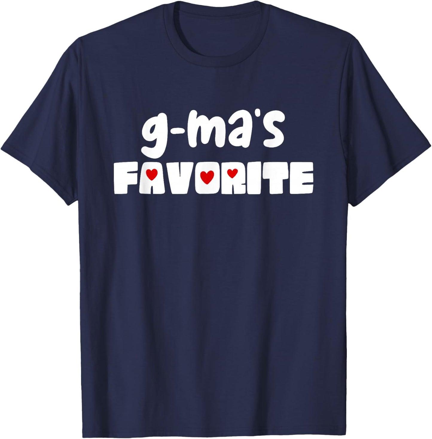 G-Ma's Favorite Grandchild Funny Mother's Day GMa T-Shirt - T-Shirt | Navy