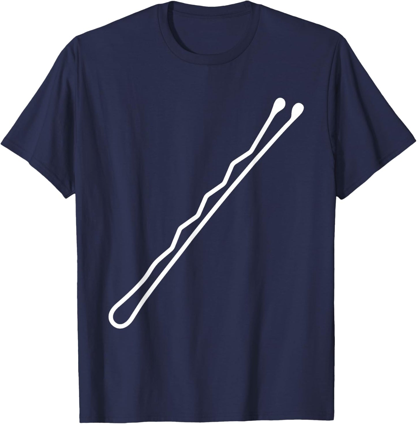 Bobby Pin Hairpin Hairdresser Hairstylist Beauty Salon Team T-Shirt - T-Shirt | Navy