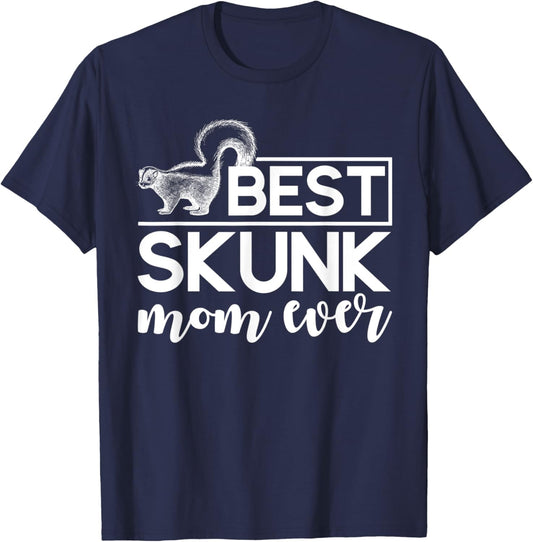 Mothers Day Skunk Mom Gift Skunk T-Shirt - T-Shirt | Navy