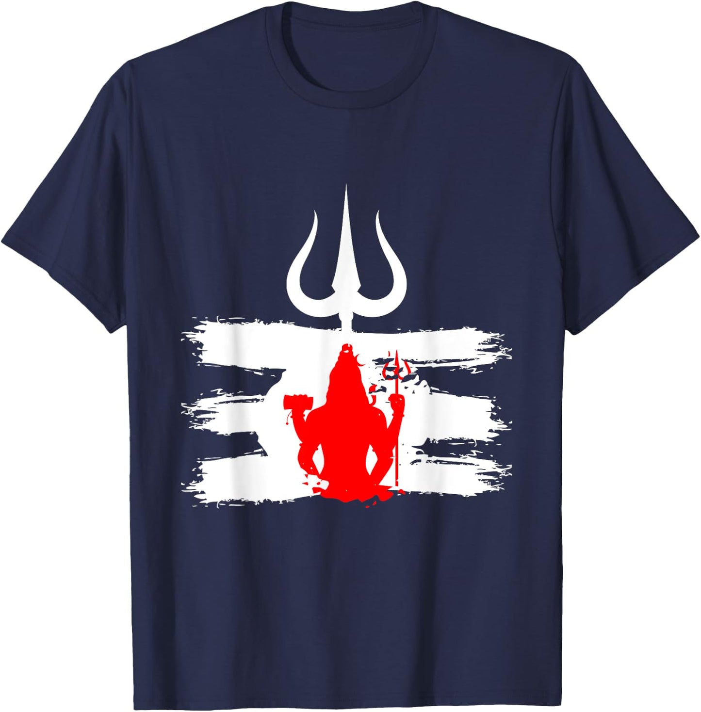 Shiva Hindu Hinduism India Buddhism Religion Ganesha Vishnu T-Shirt - T-Shirt | Navy