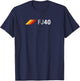 FJ40 Overland SUV 3 Stripes Vintage Racing 40 Series T-Shirt - T-Shirt | Navy