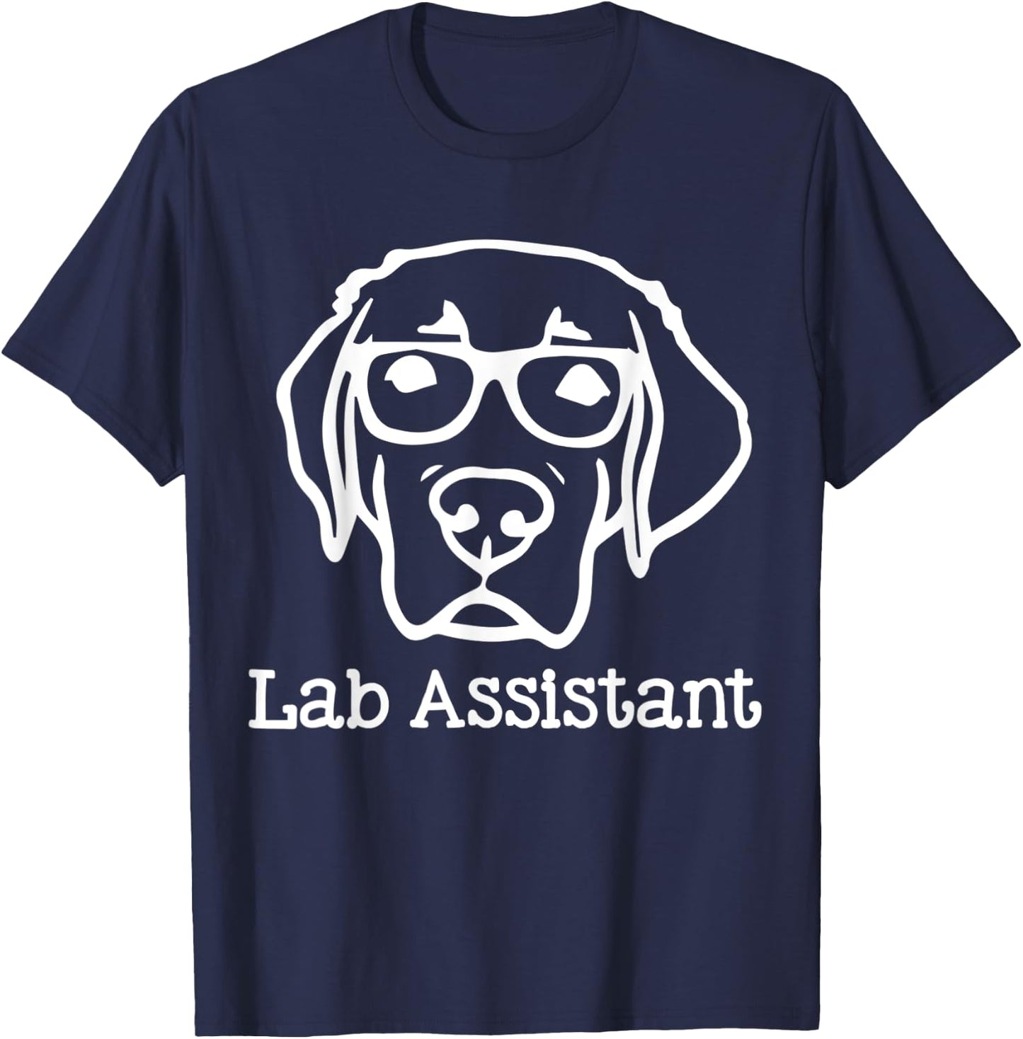 Lab Assistant Labrador Lover Gift Labrador Retriever Dog T-Shirt - T-Shirt | Navy