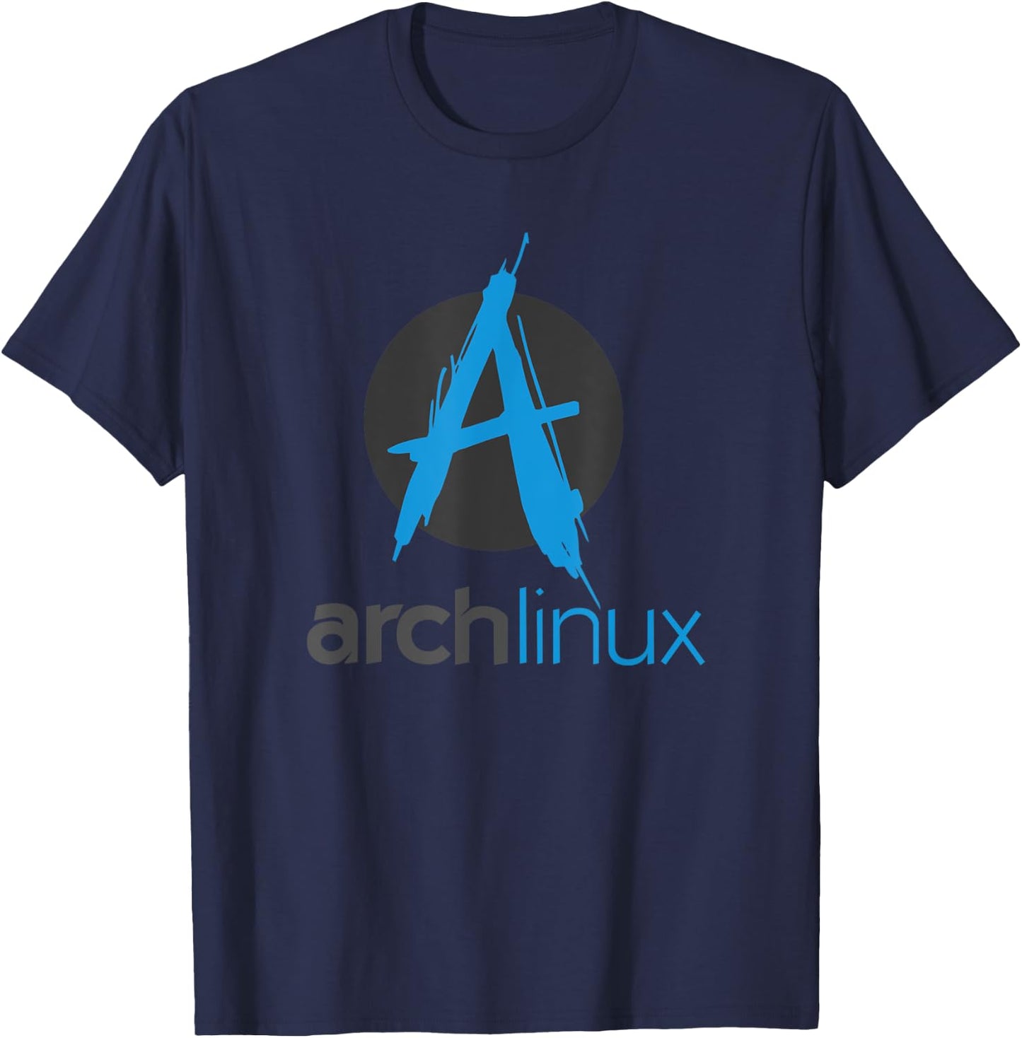 Arch Linux lover tagline and Logo Open Source Os T-Shirt - T-Shirt | Navy
