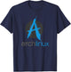 Arch Linux lover tagline and Logo Open Source Os T-Shirt - T-Shirt | Navy