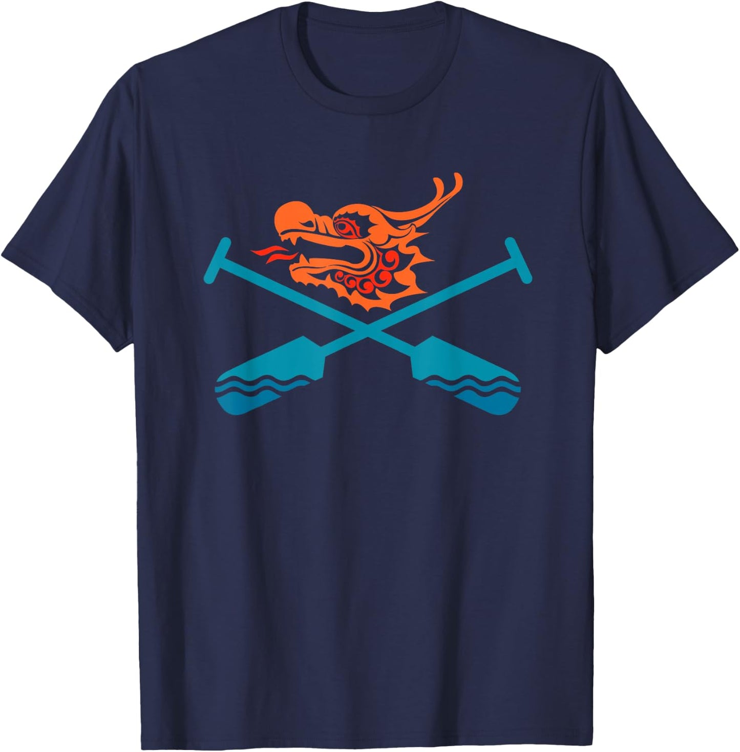 Dragon Boat Festival Racing Accessories Paddle Dragon T-Shirt - T-Shirt | Navy