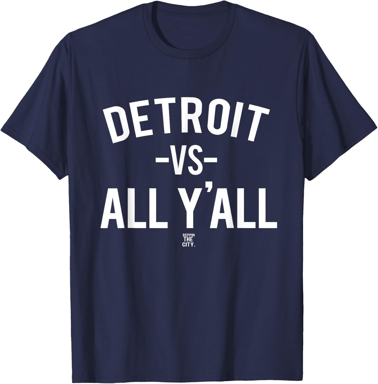 Detroit Versus All Yall T-Shirt - T-Shirt | Navy