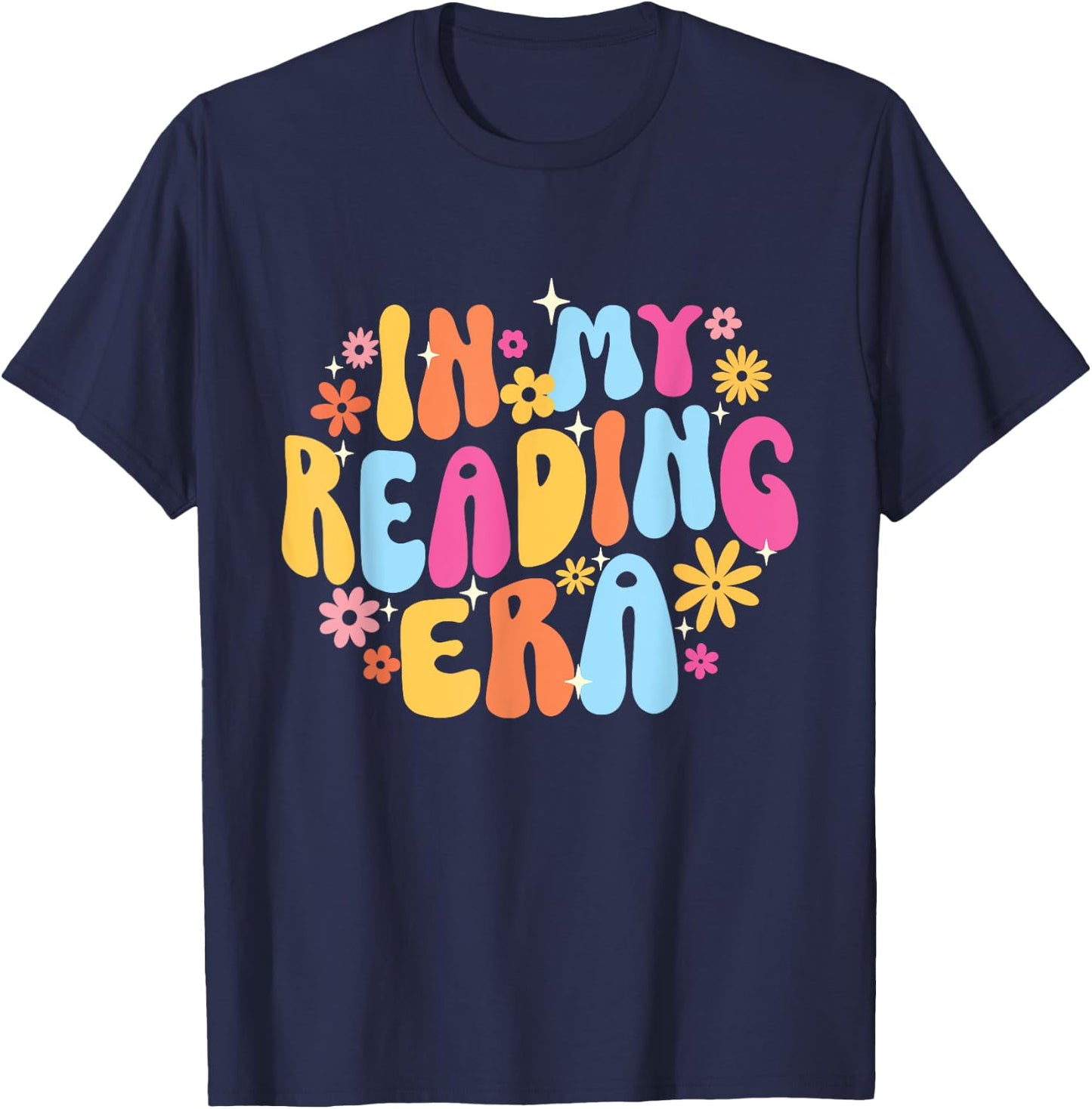 in My Reading Era - Book Lover Reading Bookworm Reader T-Shirt - T-Shirt | Navy