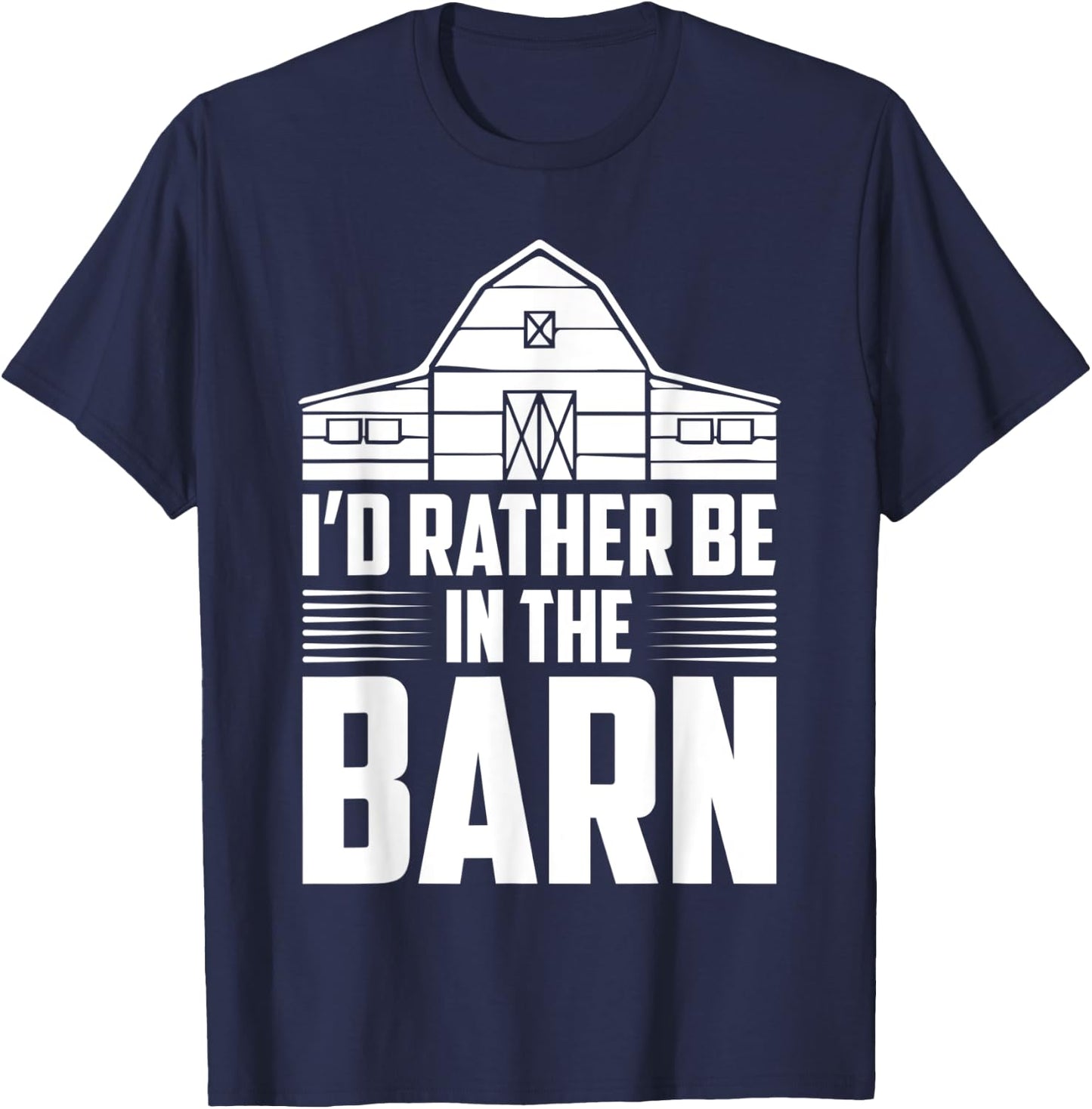 I’d rather be in the barn horse jockey lover derby game KY T-Shirt - T-Shirt | Navy