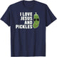 I Love Jesus And Pickles - Christian - Boys Girls Women Gift T-Shirt - T-Shirt | Navy