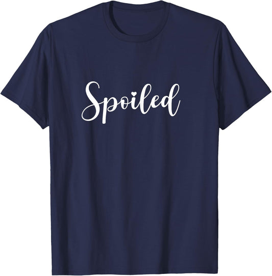 Spoiled Reason Why She's Spoiled Funny Matching Couples T-Shirt - T-Shirt | Navy