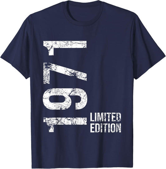 54th Birthday 54 Years Old Man Woman Vintage 1971 T-Shirt - T-Shirt | Navy